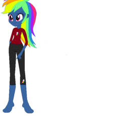 Size: 602x553 | Tagged: safe, artist:nightshadowmlp, artist:selenaede, rainbow dash, equestria girls, g4, secrets and pies, adorapiehater, base used, clothes, cute, evil pie hater dash, pajamas