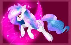 Size: 3000x1900 | Tagged: safe, artist:sweethearts11, oc, oc only, oc:aira, pony, unicorn, broken horn, female, horn, magic, mare, solo