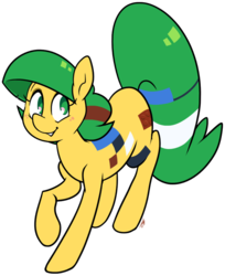 Size: 756x925 | Tagged: safe, artist:egophiliac, oc, oc only, oc:blocky bits, earth pony, pony, cute, female, mare, signature, simple background, solo, transparent background
