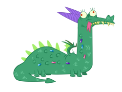 Size: 1600x1200 | Tagged: safe, artist:herrmyrddin, crackle, dragon, dragon quest, g4, forked tongue, simple background, solo, tongue out, transparent background, vector