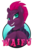 Size: 825x1265 | Tagged: safe, artist:halley-valentine, tempest shadow, pony, unicorn, g4, my little pony: the movie, broken horn, female, heart eyes, horn, mare, smiling, solo, waifu, waifu badge, wingding eyes