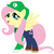 Size: 401x405 | Tagged: safe, artist:selenaede, artist:user15432, fluttershy, pegasus, pony, g4, barely pony related, base used, cap, clothes, crossover, gloves, green hat, hat, long sleeved shirt, long sleeves, luigi, luigi's hat, luigishy, male, nintendo, overalls, shirt, shoes, solo, super mario bros., super smash bros., undershirt