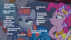 Size: 1919x1074 | Tagged: safe, edit, edited screencap, screencap, maud pie, pinkie pie, g4, make new friends but keep discord, season 5, i wish i was at home, party