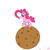 Size: 1200x1200 | Tagged: safe, artist:yakoshi, pinkie pie, earth pony, pony, g4, 30 minute art challenge, cookie, female, food, grin, smiling, solo