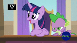Size: 854x480 | Tagged: safe, screencap, spike, twilight sparkle, alicorn, dragon, pony, g4, school daze, :t, angry, animated, boop, eye contact, female, frown, glare, glowing horn, horn, levitation, looking at each other, magic, magic aura, mare, nose wrinkle, noseboop, open mouth, raised eyebrow, scrunchy face, sitting, smiling, sound, suspicious, table, talking, telekinesis, twilight sparkle (alicorn), unamused, wavy mouth, webm, wide eyes