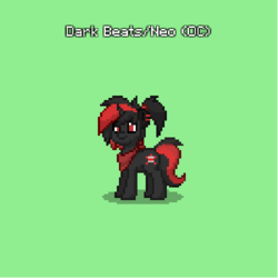 Size: 500x500 | Tagged: safe, oc, oc only, pony, unicorn, pony town, red and black oc, solo