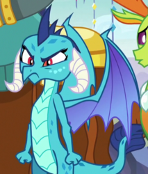 Size: 426x499 | Tagged: safe, screencap, princess ember, dragon, g4, school daze, angry, cropped