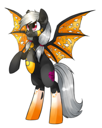 Size: 1024x1278 | Tagged: safe, artist:chloeprice228, oc, oc only, oc:akie hearty, bat pony, pony, bat pony oc, bipedal, commission, female, mare, rearing, simple background, solo, spread wings, transparent background, wings