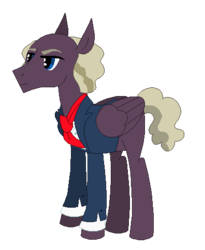 Size: 396x484 | Tagged: safe, artist:moonlightthegriffon, pegasus, pony, aramaki, base used, ghost in the shell, male, ponified, simple background, solo, stallion, transparent background