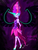 Size: 1920x2496 | Tagged: safe, artist:xjleiu, sci-twi, twilight sparkle, equestria girls, g4, my little pony equestria girls: friendship games, abstract background, choker, clothes, evil, female, gloves, jewelry, long gloves, midnight sparkle, skirt, solo, wings