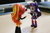 Size: 6000x4000 | Tagged: safe, artist:artofmagicpoland, sunset shimmer, twilight sparkle, alicorn, equestria girls, g4, doll, duel, equestria girls minis, eqventures of the minis, female, fight, irl, photo, toy, twilight sparkle (alicorn)