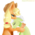 Size: 1024x1024 | Tagged: safe, artist:chloeprice228, applejack, granny smith, earth pony, pony, g4, cute, duo, eyes closed, female, lidded eyes, mare, simple background, transparent background