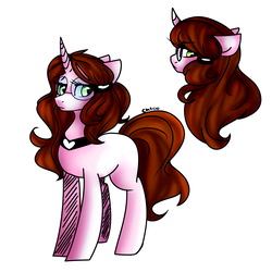 Size: 3000x3000 | Tagged: safe, artist:chloeprice228, oc, oc only, pony, unicorn, cute, female, floppy ears, glasses, high res, mare, peytral, simple background, solo