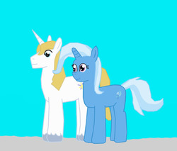 Size: 509x434 | Tagged: safe, artist:danparkerstudios, prince blueblood, trixie, g4, female, male, ship:bluetrix, shipping, straight