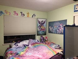 Size: 4032x3024 | Tagged: safe, applejack, fluttershy, pinkie pie, rainbow dash, rarity, twilight sparkle, alicorn, pony, g4, my little pony: the movie, irl, merchandise, photo, room, twilight sparkle (alicorn)