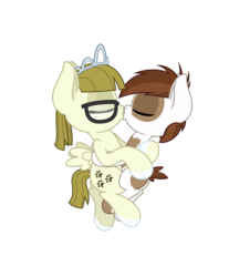 Size: 4331x5006 | Tagged: safe, anonymous artist, pipsqueak, zippoorwhill, earth pony, pegasus, pony, g4, absurd resolution, colt, cuddling, duo, eyes closed, female, filly, foal, glasses, hoof polish, hug, kiss on the lips, kissing, male, nail polish, shipping, simple background, straight, transparent background, zippoorsqueak