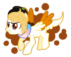 Size: 1024x823 | Tagged: safe, artist:mintoria, oc, oc only, pegasus, pony, female, mare, simple background, solo, transparent background, two toned wings