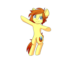 Size: 500x375 | Tagged: safe, artist:sugarberry, oc, oc only, oc:firefox, pony, animated, ask-firefox, bipedal, browser ponies, cute, daaaaaaaaaaaw, female, firefox, frame by frame, gif, mare, mozilla, simple background, smiling, solo, spinning, sugarberry is trying to murder us, white background