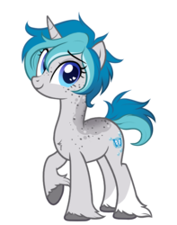 Size: 866x1099 | Tagged: safe, artist:askbubblelee, oc, oc only, oc:bubble lee, pony, unicorn, body freckles, female, freckles, heart eyes, mare, mother, raised hoof, short hair, show accurate, simple background, solo, transparent background, unshorn fetlocks, wingding eyes