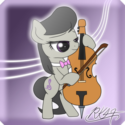 Size: 2000x2000 | Tagged: safe, artist:phoenixrk49, octavia melody, earth pony, pony, g4, cello, female, high res, mare, musical instrument, solo