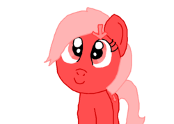 Size: 743x530 | Tagged: safe, artist:mk pony mod, derpibooru exclusive, oc, oc:downvote, earth pony, pony, derpibooru, barrette, derpibooru ponified, looking up, meta, ponified