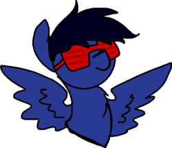 Size: 468x402 | Tagged: safe, artist:nootaz, oc, oc only, oc:shutter shade, pony, icon, simple background, solo, sunglasses, transparent background