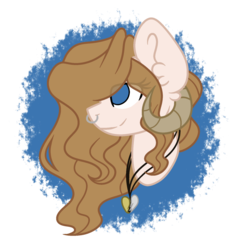 Size: 1024x1081 | Tagged: safe, artist:mintoria, oc, oc only, pony, bust, female, horns, mare, portrait, simple background, solo, transparent background