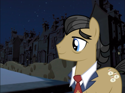 Size: 1025x768 | Tagged: safe, filthy rich, earth pony, pony, g4, london, male, solo, stallion, the star of christmas, veggietales