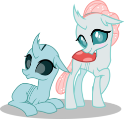 Size: 3573x3425 | Tagged: safe, artist:cheezedoodle96, artist:dashiesparkle edit, edit, editor:slayerbvc, vector edit, ocellus, changedling, changeling, g4, school daze, adoracreepy, blushing, bugs doing bug things, creepy, crossed legs, cute, diaocelles, exoskeleton, female, high res, molting, shed skin, shy, simple background, smiling, solo, transparent background, vector