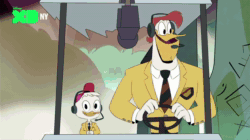 Size: 1022x574 | Tagged: safe, bird, duck, kelpie, shetland pony, animated, barely pony related, bramble (ducktales), briar (ducktales), dewey duck, ducktales, ducktales 2017, flintheart glomgold, huey dewey and louie, huey duck, launchpad mcquack, louie duck, meta, pony reference, scrooge mcduck, sound, spoilers for another series, webby vanderquack, webm, wet mane
