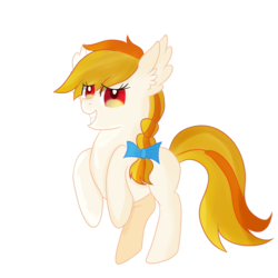 Size: 3500x3500 | Tagged: safe, artist:rainbowtashie, peach melba, earth pony, pony, background pony, braid, female, high res, mare, rearing, simple background, solo, transparent background