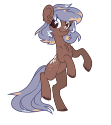 Size: 864x976 | Tagged: safe, artist:deerloud, oc, oc only, earth pony, pony, base used, rearing, simple background, solo, white background