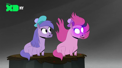 Size: 1022x574 | Tagged: safe, screencap, kelpie, shetland pony, g4, bramble (ducktales), briar (ducktales), ducktales, ducktales 2017, glowing eyes, pony reference, spoilers for another series