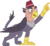 Size: 8750x8037 | Tagged: dead source, safe, artist:pink1ejack, grampa gruff, griffon, g4, the lost treasure of griffonstone, absurd resolution, blind eye, eye scar, fez, hat, majestic, male, pointing, scar, simple background, solo, transparent background, vector