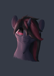 Size: 2576x3651 | Tagged: safe, artist:thelittlesnake, oc, oc only, oc:blackjack, pony, unicorn, fallout equestria, bust, female, high res, mare, portrait, simple background, solo