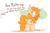 Size: 1500x1000 | Tagged: safe, artist:heir-of-rick, pear butter, earth pony, pony, g4, butt, cravings, dialogue, ear fluff, eating, female, fluffy, food, french fries, hay fries, implied bright mac, impossibly large ears, ketchup, mare, messy eating, offscreen character, pear butt, plot, pregnancy cravings, pregnant, sauce, shocked, solo, text, that pony sure does love fries