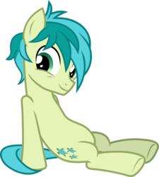 Size: 1679x1868 | Tagged: safe, artist:frownfactory, sandbar, earth pony, pony, g4, school daze, .svg available, cute, cutie mark, hooves, looking at you, male, sandabetes, simple background, sitting, solo, stallion, svg, teenager, transparent background, underhoof, vector