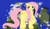 Size: 1440x838 | Tagged: safe, artist:catawump, artist:theunknown644, fluttershy, pegasus, pony, g4, 3d, crossover, female, game screencap, minecraft, minecraft pixel art, pixel art, raised hoof, solo