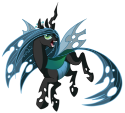 Size: 760x689 | Tagged: safe, artist:jennilah, queen chrysalis, changeling, changeling queen, g4, female, simple background, solo, transparent background