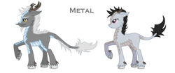 Size: 1435x600 | Tagged: safe, artist:saturngrl, oc, oc only, kirin, cloven hooves, dewclaw, duo, kirin oc, raised hoof, simple background, transparent background, vector