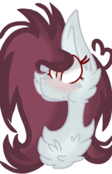 Size: 510x794 | Tagged: safe, artist:puffydashie01, oc, oc only, pony, base used, blushing, bust, cheek fluff, chest fluff, female, mare, portrait, simple background, solo, transparent background