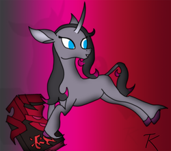 Size: 1432x1263 | Tagged: safe, artist:timanttikoira, fhtng th§ ¿nsp§kbl, oleander (tfh), classical unicorn, them's fightin' herds, community related, horn