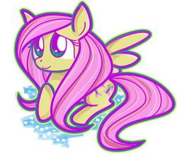 Size: 674x596 | Tagged: safe, artist:ecokitty, fluttershy, g4, cute, female, shyabetes, simple background, solo, white background