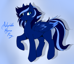 Size: 1024x888 | Tagged: safe, artist:lilitrot, oc, oc only, pegasus, pony, adoptable, raised hoof, solo