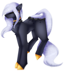 Size: 1024x1140 | Tagged: safe, artist:mauuwde, oc, oc only, original species, pond pony, pony, chest fluff, eyes closed, female, simple background, solo, transparent background