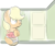 Size: 1280x1068 | Tagged: safe, artist:vaetan, applejack, earth pony, pony, g4, door, eating, female, food, herbivore, solo, strawberry