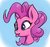 Size: 497x464 | Tagged: safe, artist:sorcerushorserus, pinkie pie, earth pony, pony, g4, :p, cute, female, mare, ponk, silly, silly pony, simple background, solo, tongue out
