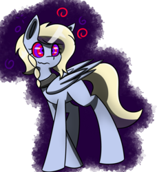 Size: 2539x2779 | Tagged: safe, artist:askhypnoswirl, oc, oc only, oc:joyful surprise, pegasus, pony, drunk bubbles, high res, hypnosis, jewelry, kaa eyes, necklace, pegasus oc, simple background, transparent background, wings