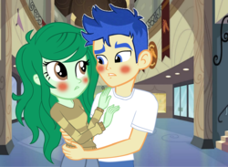 Size: 3263x2390 | Tagged: safe, artist:brandontheepicpony99, flash sentry, wallflower blush, equestria girls, equestria girls series, forgotten friendship, g4, crack shipping, female, flash sentry gets all the mares, high res, male, shipping, straight, wallsentry