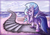 Size: 1195x845 | Tagged: safe, artist:calena, silverstream, classical hippogriff, hippogriff, g4, my little pony: friendship is magic, school daze, beach, cloud, cloudsdale, cute, diastreamies, female, flower, happy, jewelry, necklace, ocean, patreon, patreon logo, shiny eyes, signature, sky, smiling, solo, stairway to heaven, that hippogriff sure does love stairs, water, wings